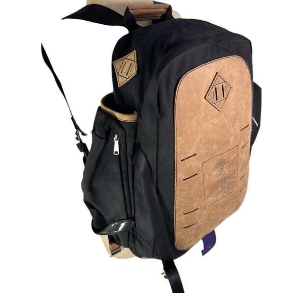 Rare Genuine JANSPORT x HUF Westridge Backpack Brown Black Limited - Picture 2 of 11